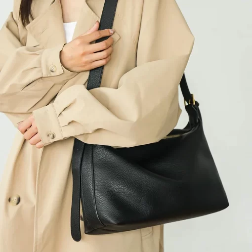 zlzzLuxury 100 Cow Leather Lady Shoulder Crossbody Women Trend Quality Totes Solid Genuine Leather Handbag 2023