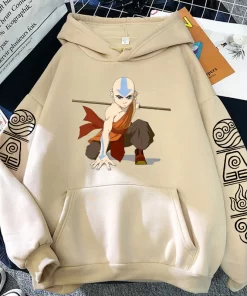 AKFyAnime Avatar The Last Airbender Manga Aang Fighting Hoody Sweatshirt Harajuku Unisex Fashion Hip Hop Streetwear