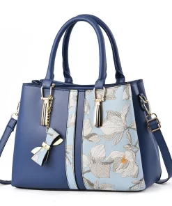 GCvEPersonalized Embroidered Middle aged Mother Bag Large Capacity Handbag New Fashion Shoulder Bag