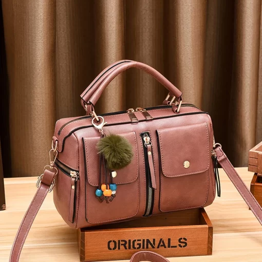 GgpUWomen s bag 2022 new handbag fashion shoulder bag European and American fashion PU leather pillow