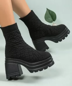 N8S9Luxury Brand 2023 New Women Thick soled Thick heeled Warm Boots Women s Towel Cotton Boots