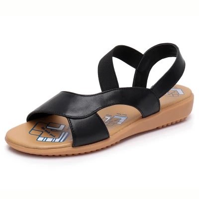 PglxBEYARNE Cow Genuine Leather Sandals Women Flat Heel Sandals Fashion Summer Shoes Woman Sandals Summer Plus