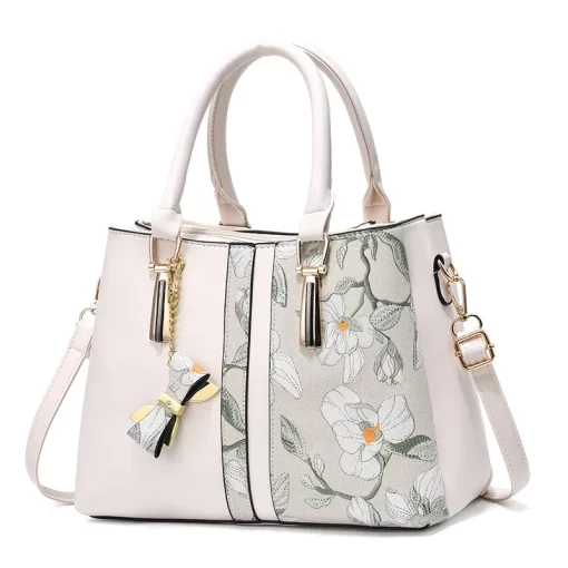 TAMrPersonalized Embroidered Middle aged Mother Bag Large Capacity Handbag New Fashion Shoulder Bag