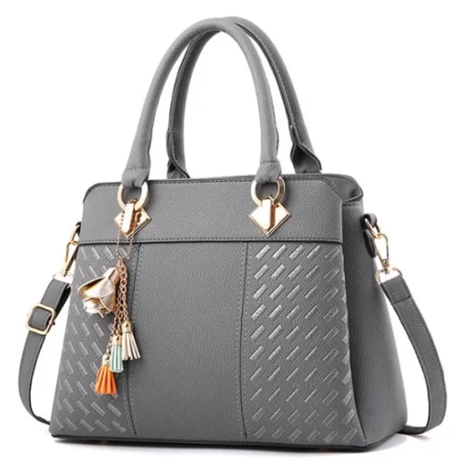 iSiBGusure Luxury Handbag Women Crossbody Bag with tassel hanging Large Capacity Female Shoulder Bags Embroidery Tote