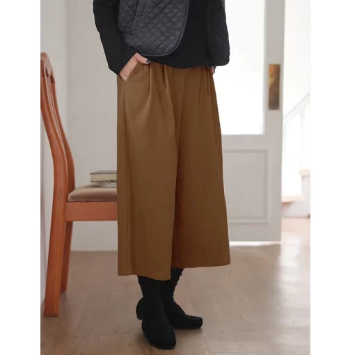 0bywCorduroy Cotton Oversize Pants Elastic High Waist Wide Leg Baggy Trousers Korean Japanese Streetwear Sports Pants