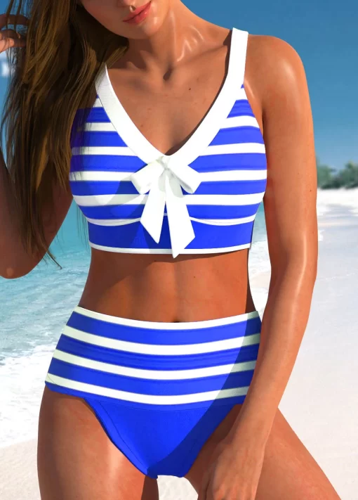 9LeF2023 Women High Waist Tankini Summer New Design Printing Swimwear Swimsuit Bikini Bathing Suit Two Piece