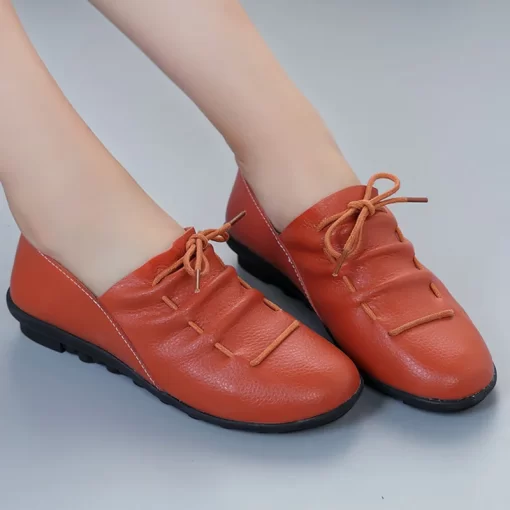 9fS0Step on Spring and Autumn Flat Heels Korean casual shoes single shoes bean shoes lazy people