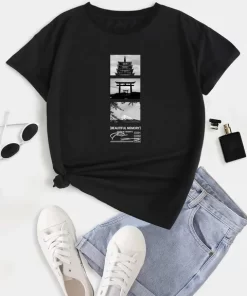 Beautiful memory Print Crew Neck T shirt Women s Casual Loose Short Sleeve Fashion Summer.jpg 640x640.jpg (6)