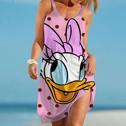 HCMDWomen s Fashion Dresses 2022 Year Fashion Disney Clothes for Summer Outfits Beach Dress 2022 New
