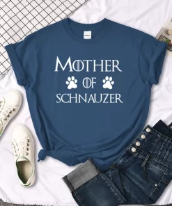 Mother Of Schnauzer Cute Claw Print T Shirt Street Hip Hop T Shirt Niche Comfortable Tshirt.jpg 640x640.jpg (11)