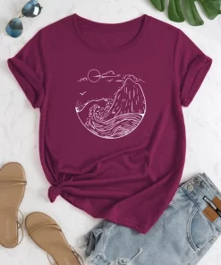 Mountains And Rivers Print Crew Neck T shirt Casual Loose Short Sleeve Fashion Summer T Shirts.jpg 640x640.jpg