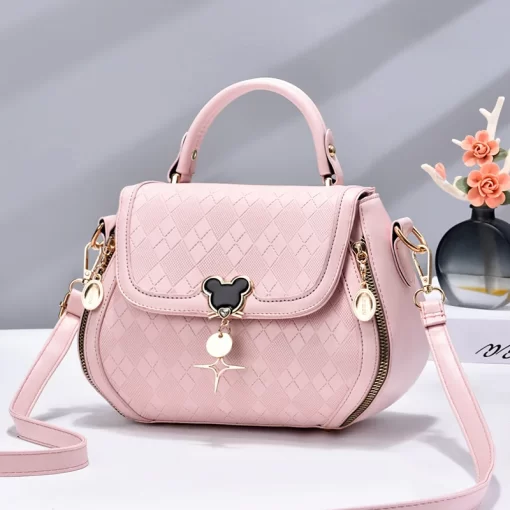 OooSDisney Mickey New Women s Bag Solid Color Fashion Large Capacity Women s Crossbody Bag Casual
