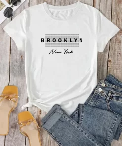 Plus Size Brooklyn Print Crew Neck T shirt Women s Casual Loose Short Sleeve Fashion Summer.jpg 640x640.jpg (2)