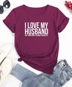 Plus Size I love my husband Tee Print Crew Neck T shirt Women s Casual Loose.jpg 640x640.jpg