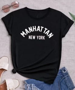Plus Size Manhattan new york Tee Print Crew Neck T shirt Women s Casual Loose Short.jpg 640x640.jpg (5)