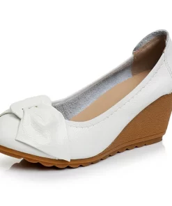 QU74BEYARNE High heels white medium pumps yellow beige cheap wedge 3 inch black without lace size