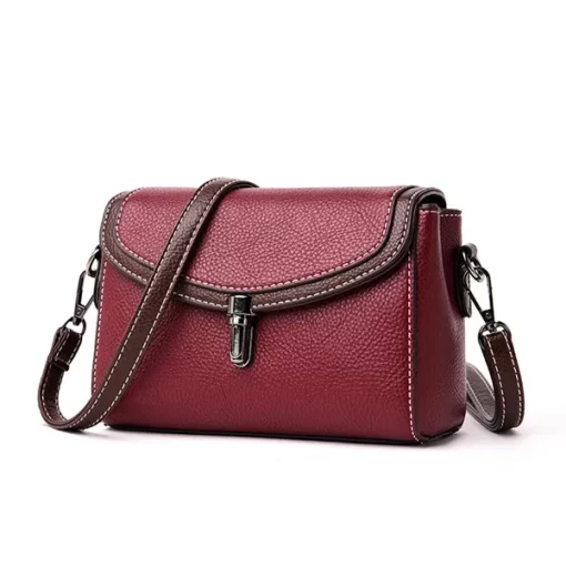 Us0EFashion Crossbody Flap Shoulder Bags Women PU Leather Small Handbag Messenger Purse Vintage Female Clutch