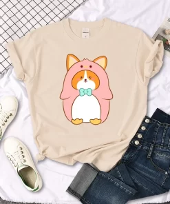 Womans T Shirt Cute Dog Cosplay Pink Penguin Printed Clothes Female O Neck Sports oversize Clothing.jpg 640x640.jpg (5)