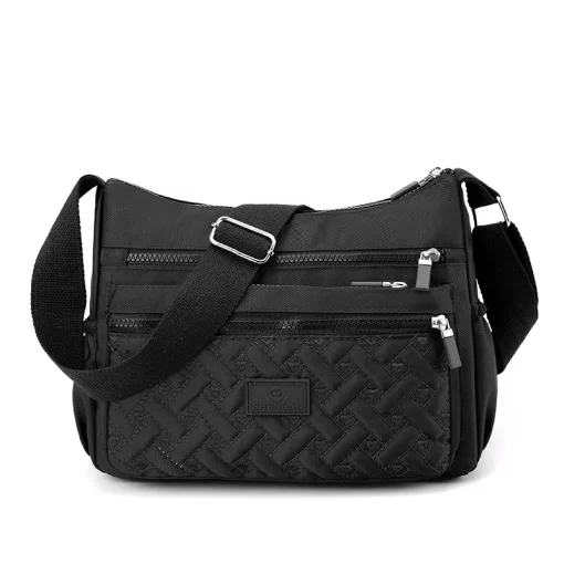 ZWAVWomen s Shoulder Crossbody Bag Waterproof Solid Color Black Pink Casual Handbag Messenger Bag