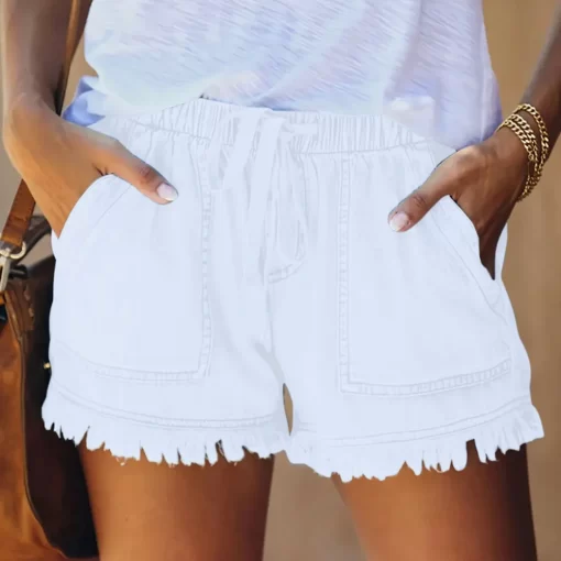 ctD5High Waisted Shorts Jeans big size Summer Women s Denim Shorts Large Size XXL For Women