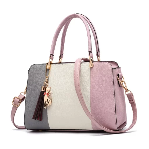 d9OhWomen s Leather Fashion Simple Large Capacity Shoulder Crossbody Handbag