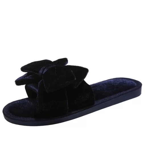 lfxrCOOTELILI 2024 New Fashion Slippers Women Winter Keep Warm Shoes For Women Heart Decoration With Plush
