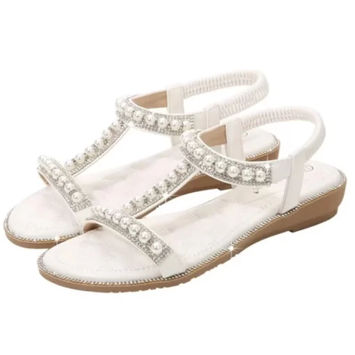 s23GTIMETANGNew Summer Fashion Women s Comfortable Sandals Ladies Peep toe Sandals Slip on Flat Casual Shoes