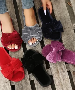 s3DwCOOTELILI 2024 New Fashion Slippers Women Winter Keep Warm Shoes For Women Heart Decoration With Plush