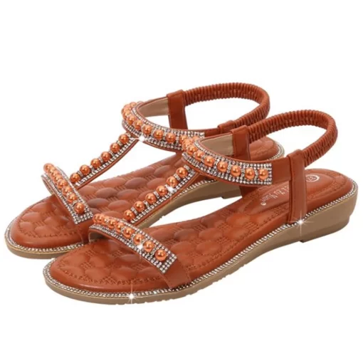 vg0XTIMETANGNew Summer Fashion Women s Comfortable Sandals Ladies Peep toe Sandals Slip on Flat Casual Shoes