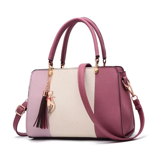 xWGjWomen s Leather Fashion Simple Large Capacity Shoulder Crossbody Handbag