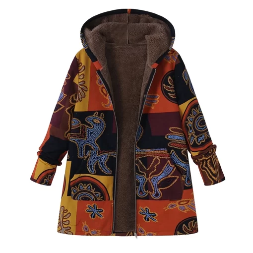 zRyhWomen s Winter Coat Parka Hooded Padded Jacket Plush Top Retro Warmth Free Shipping Wholesale Plus