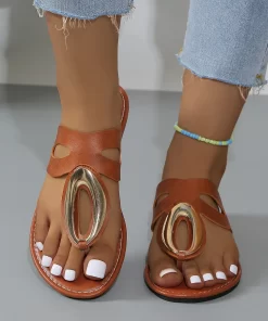 2024 New Shoes for Women Fashion Flat Slippers Women Summer Luxury Sandals Plus Size Designer Ladies.jpg (1)