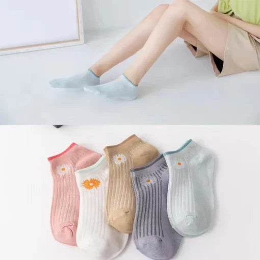 5 Pairs Lot Summer Short Women s Socks Low Rise Comfortable Breathable Cute Print Ankle Foot.jpg 640x640.jpg (2)
