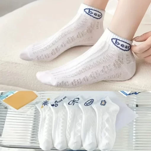 5 Pairs Lot Summer Short Women s Socks Low Rise Comfortable Breathable Cute Print Ankle Foot.jpg 640x640.jpg