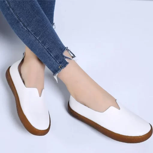 Comemore Plus Size 43 Loafers Ladies Shoes 2023 Casual Comfortable Flats Female Shoes Genuine Leather Shoe.jpg (3)