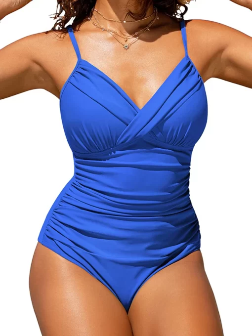 Front Cross Strape 2023 One Piece Swimsuit Women Solid Swimwear Female Bodysuit Bathers Bathing Swimming Suit.jpg (1)