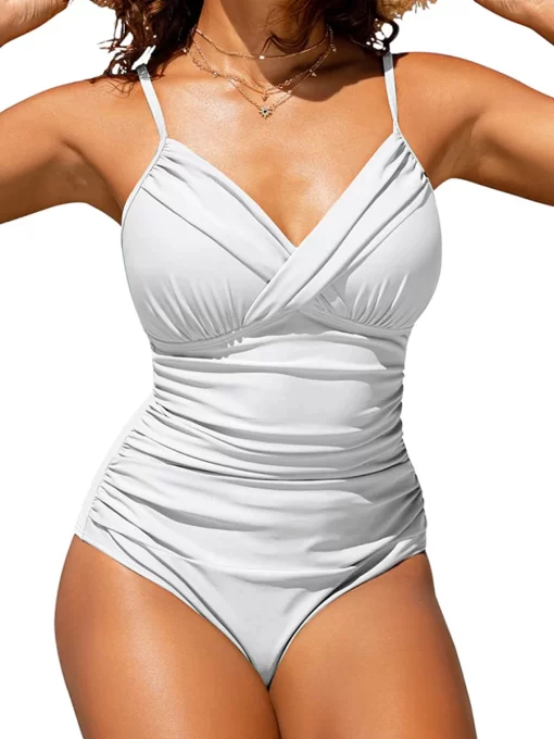 Front Cross Strape 2023 One Piece Swimsuit Women Solid Swimwear Female Bodysuit Bathers Bathing Swimming Suit.jpg (3)