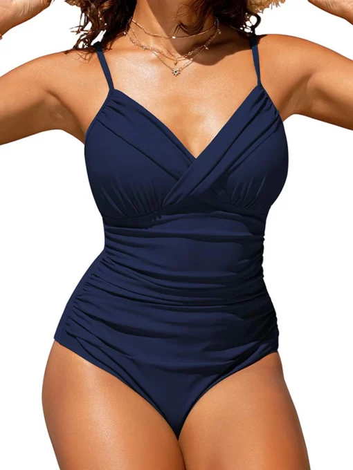 Front Cross Strape 2023 One Piece Swimsuit Women Solid Swimwear Female Bodysuit Bathers Bathing Swimming Suit.jpg (4)