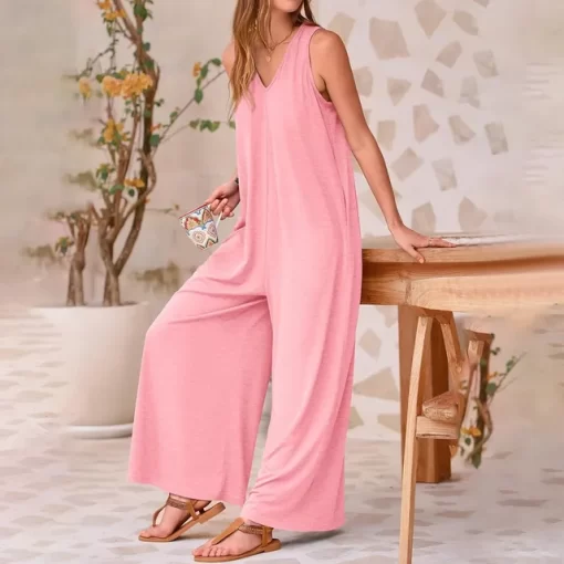 Full Length For Women Jumpsuits Casual Summer Rompers Sleeveless Loose Baggy Overalls With Pockets 2024 Women.jpg 640x640.jpg