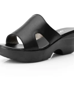 GKTINOO Women Slipper Sandals Wedges Platform Genuine Leather Peep toe Female Sandals Ladies clogs Summer Shoes.jpg 640x640.jpg (1)