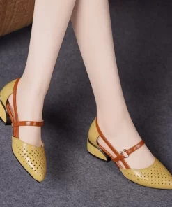 Ladies Shoes 2024 New Mary Janes Slip on Low Heel Women s Sandals Summer Breathable Casual.jpg 640x640.jpg