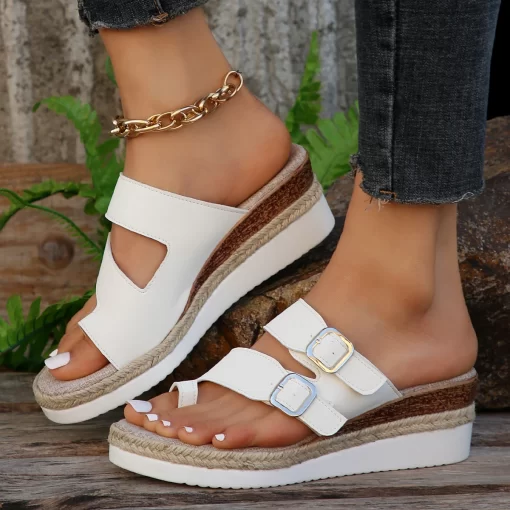 Leather Women Platform Wedge Sandals Summer Women Slippers Outdoor Beach Casual Shoes Durable Non Slip Luxury.jpg