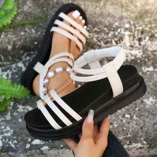 Luxury Woman Sandal Summer Plus Size Women S Shoes Thick Soled Platform Platform Roman Sandals Solid.jpg 640x640.jpg (1)