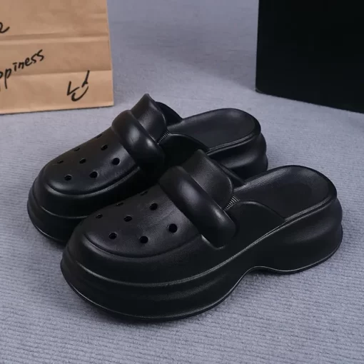 New Women s Hole Shoes Summer EVA Thick Sole Elevated Sandals Comfortable Anti Slip Baotou Beach.jpg 640x640.jpg