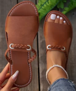 Sandals Women Flats Casual Slippers Summer Shoes 2024 New Fashion Dress Flip Flops Beach Bohemian Shoes.jpg