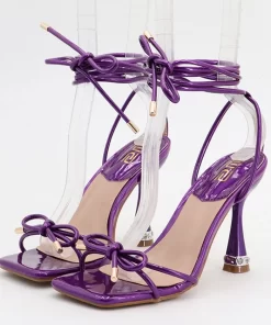 Sexy 9cm Strappy High Heels Women Summer Bow Tie Sandals Purple Stripper Heels Lace Up Gladiator.jpg 640x640.jpg (1)