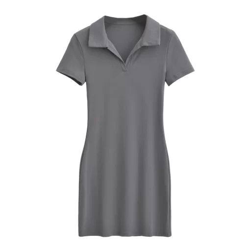Short sleeve dresses for women 2023 Summer mini dress sexy one pieces black dresses short Polo.jpg (3)