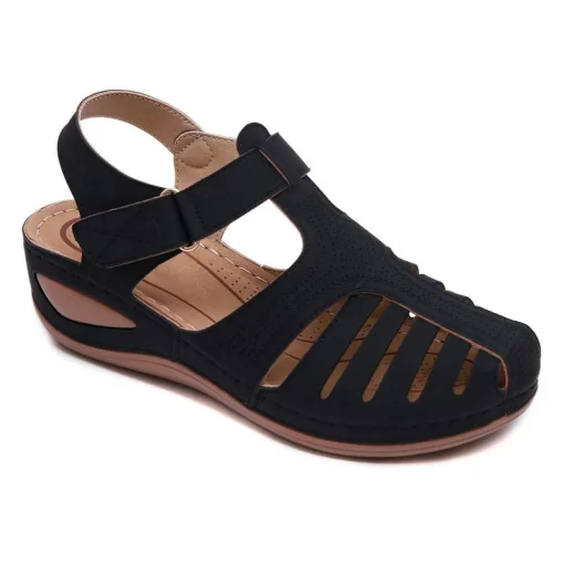 U7vrWomen Sandals 2024 Summer Shoes For Women Summer Sandals With Heels Comfortable Elegant Woman Heeled Shoes