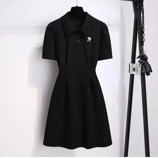 Women s Clothing French Age Reducing Pink Polo T shirt Dresses 2024 Summer New Arrival Mid.jpg 640x640.jpg (2)