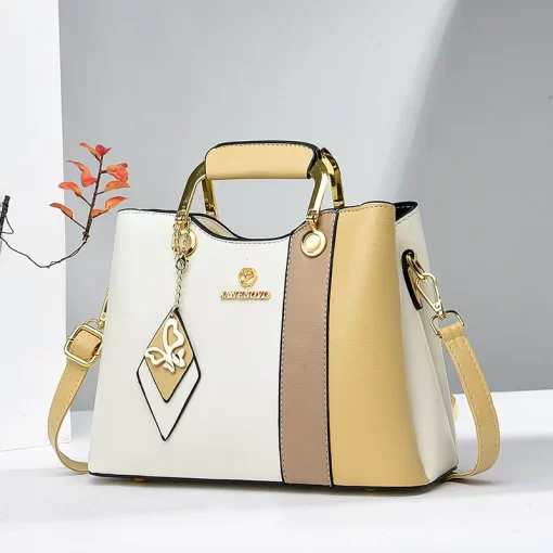 l6pe2024 Spliced Leather Large Capacity Woman Handbag Designer Shoulder Bag Fashion Casual Tote Bag Luxury Designer